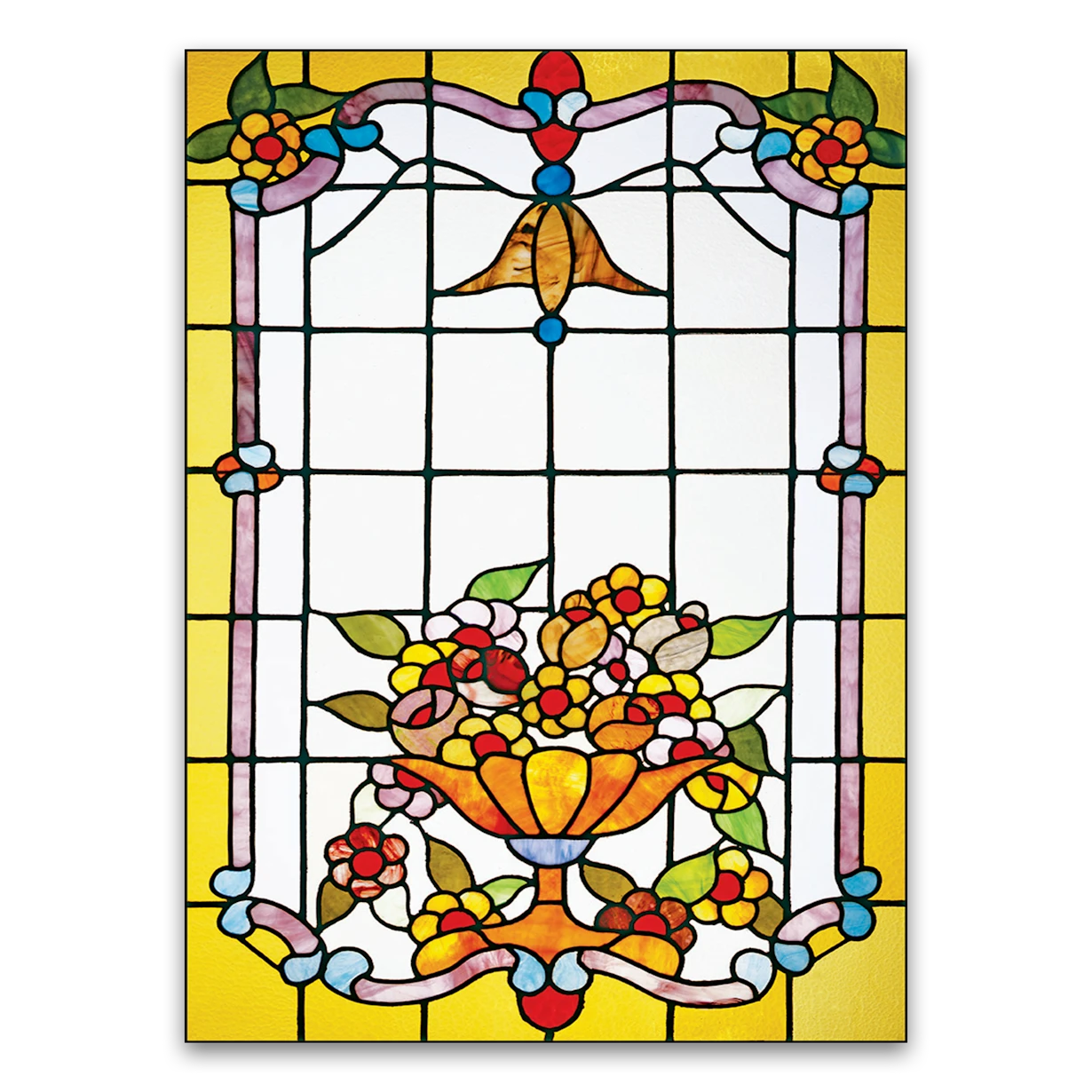 Poster Jugendstil Gelbes Fenster