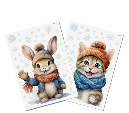 Fensterbilder | Wintertiere