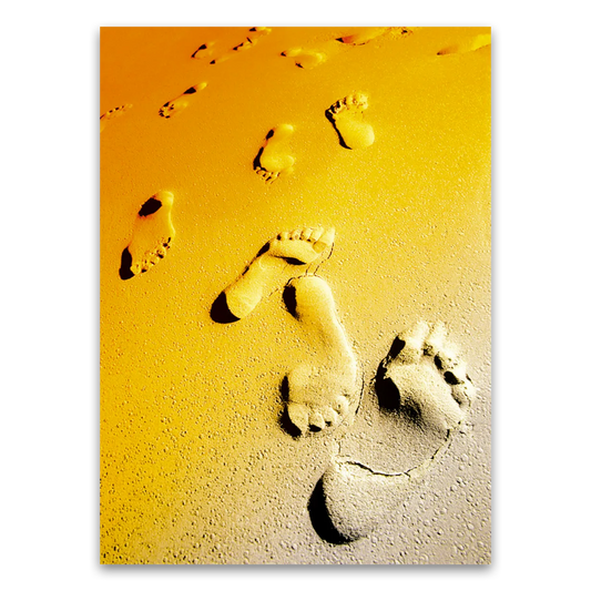 Poster Füße im Sand