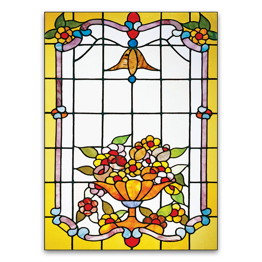 Poster Jugendstil Gelbes Fenster